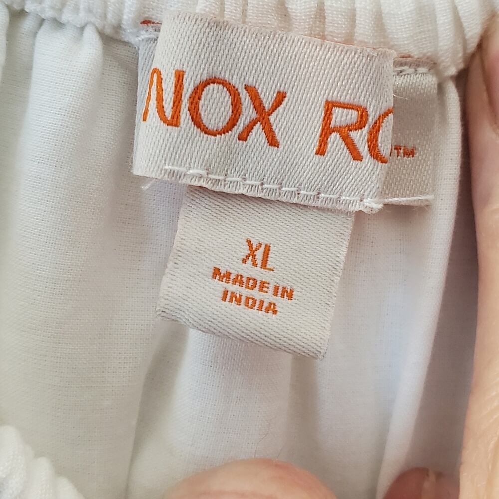 Knox Rose Off the shoulder white tiered midi dress Size XL Great condition - Picture 5 of 15